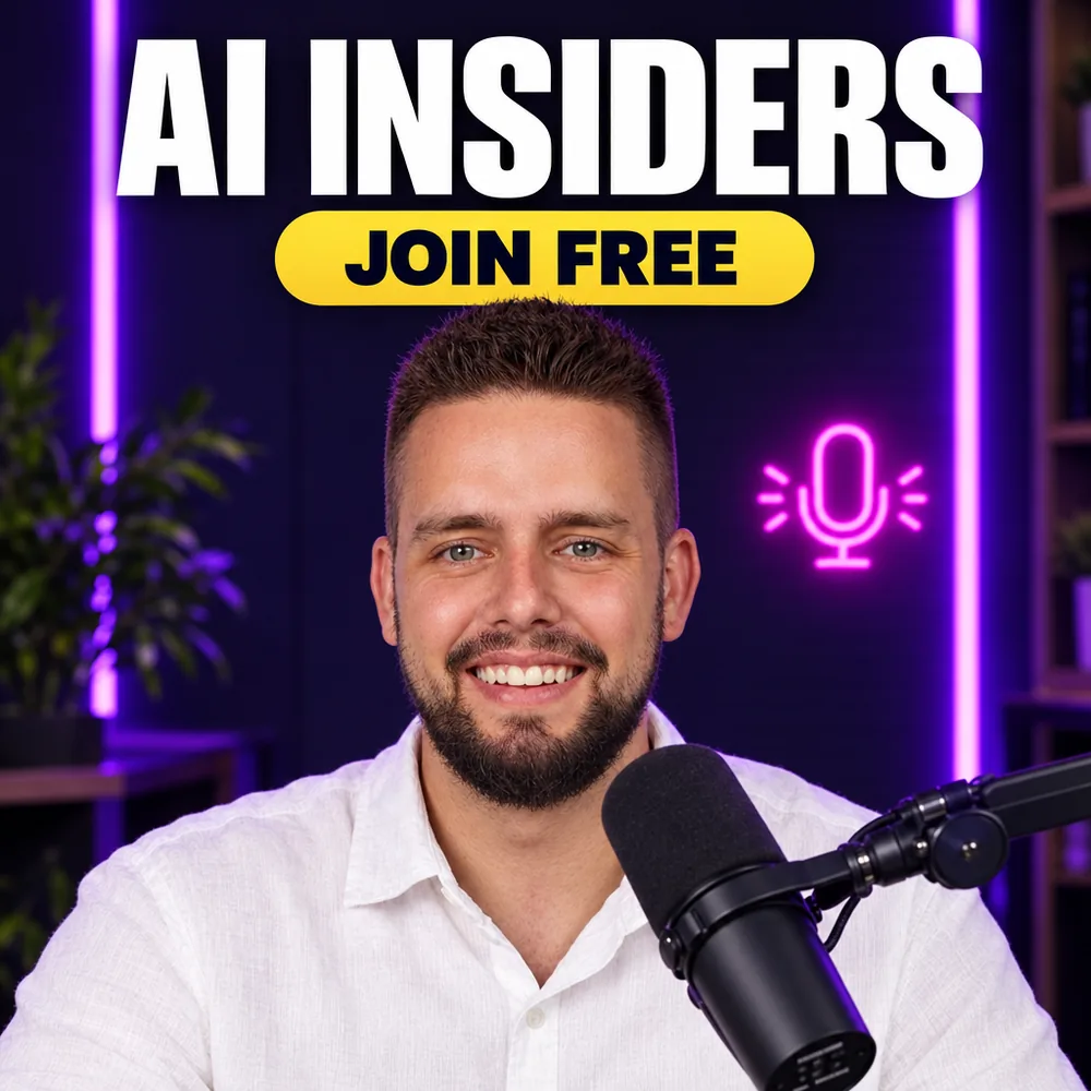 AI Insiders, join free: Luke at the microphone in his studio