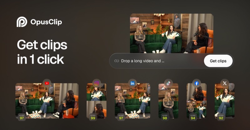 OpusClip short clips preview